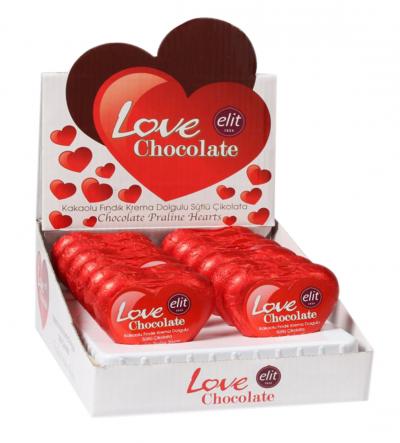Elit Çikolata Love Chocolate (Heart)  21 grX12 